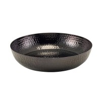 Black Hammered Aluminium Platter 